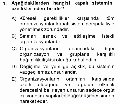 Halkla İlişkiler Yönetimi 2014 - 2015 Ara Sınavı 1.Soru