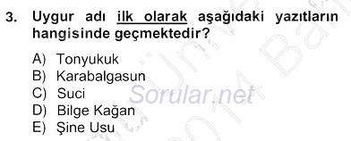 Çağdaş Türk Yazı Dilleri 2 2013 - 2014 Ara Sınavı 3.Soru