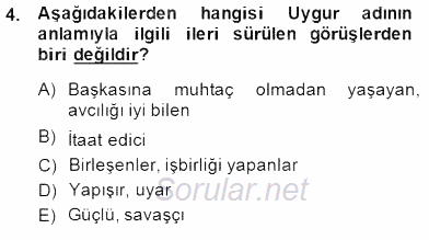 Çağdaş Türk Yazı Dilleri 2 2014 - 2015 Ara Sınavı 4.Soru