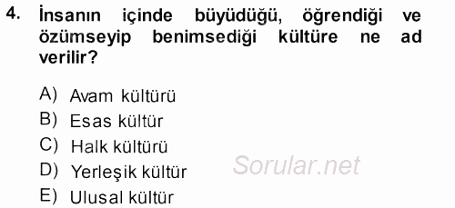 Halk Edebiyatına Giriş 1 2013 - 2014 Ara Sınavı 4.Soru