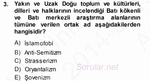 Balkanlar´da Siyaset 2014 - 2015 Ara Sınavı 3.Soru