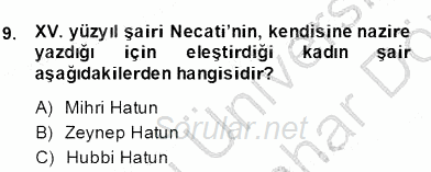 XIX. Yüzyıl Türk Edebiyatı 2012 - 2013 Dönem Sonu Sınavı 11.Soru