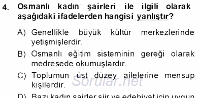 XIX. Yüzyıl Türk Edebiyatı 2012 - 2013 Dönem Sonu Sınavı 5.Soru