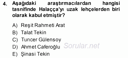 Çağdaş Türk Yazı Dilleri 1 2014 - 2015 Tek Ders Sınavı 4.Soru