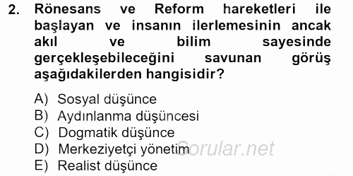 Medya Siyaset Kültür 2012 - 2013 Dönem Sonu Sınavı 2.Soru