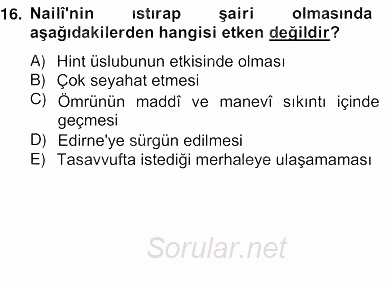 Türk Edebiyatının Mitolojik Kaynakları 2012 - 2013 Ara Sınavı 1.Soru