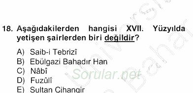 Türk Edebiyatının Mitolojik Kaynakları 2012 - 2013 Ara Sınavı 3.Soru