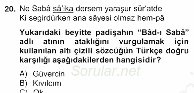 Türk Edebiyatının Mitolojik Kaynakları 2012 - 2013 Ara Sınavı 5.Soru